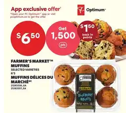 Independent City Market FARMER'S MARKET MUFFINS, 6'S offer