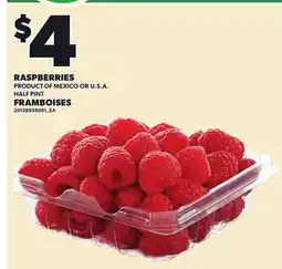 Independent City Market RASPBERRIES, HALF PINT offer