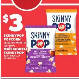 Independent City Market SKINNYPOP POPCORN, 125/150 G offer