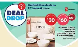 Independent City Market PC RIDGE 12 PIECE DINNERWARE offer