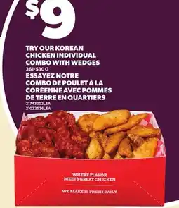 Independent City Market TRY OUR KOREAN CHICKEN INDIVIDUAL COMBO WITH WEDGES offer