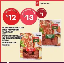Independent City Market ROMA SLICED HOT OR MILD PEPPERONI CLUB PACK offer