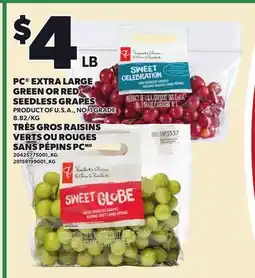 Independent City Market PC EXTRA LARGE GREEN OR RED SEEDLESS GRAPES offer