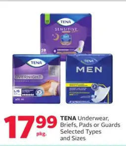 Rexall TENA Underwear, Briefs, Pads or Guards offer