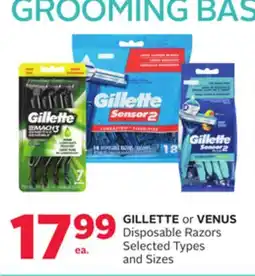 Rexall GILLETTE or VENUS Disposable Razors offer