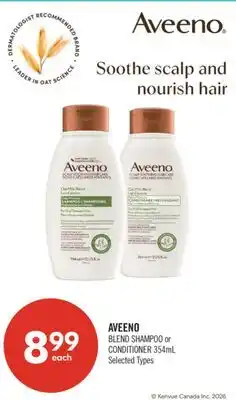 Shoppers Drug Mart AVEENO BLEND SHAMPOO or CONDITIONER offer