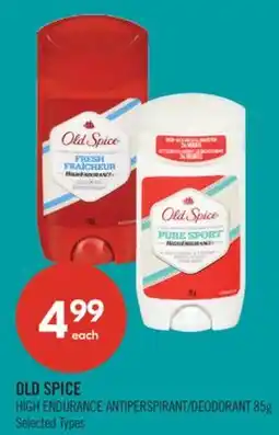 Shoppers Drug Mart OLD SPICE HIGH ENDURANCE ANTIPERSPIRANT/DEODORANT offer