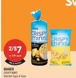 Shoppers Drug Mart QUAKER CRISPY MINIS offer