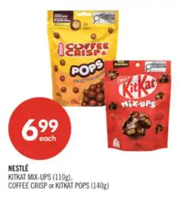 Shoppers Drug Mart NESTLÉ KITKAT MIX-UPS (110g), COFFEE CRISP or KITKAT POPS (140g) offer