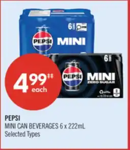 Shoppers Drug Mart PEPSI MINI CAN BEVERAGES offer