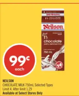Shoppers Drug Mart NEILSON CHOCOLATE MILK offer