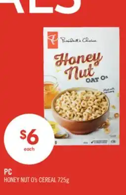 Shoppers Drug Mart PC HONEY NUT O's CEREAL offer