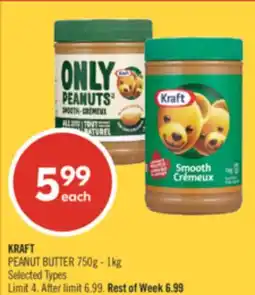 Shoppers Drug Mart KRAFT PEANUT BUTTER offer