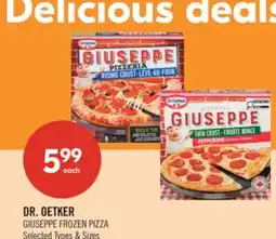 Shoppers Drug Mart DR. OETKER GIUSEPPE FROZEN PIZZA offer