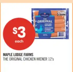 Shoppers Drug Mart MAPLE LODGE FARMS THE ORIGINAL CHICKEN WIENER offer