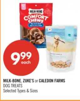 Shoppers Drug Mart MILK-BONE, ZUKE'S or CALEDON FARMS DOG TREATS offer