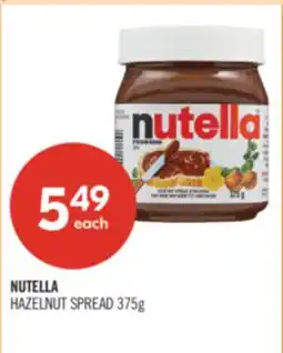 Shoppers Drug Mart NUTELLA HAZELNUT SPREAD offer