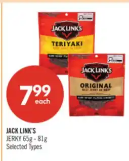 Shoppers Drug Mart JACK LINK'S JERKY offer