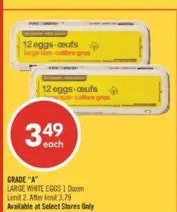 Shoppers Drug Mart GRADE A LARGE WHITE EGGS offer