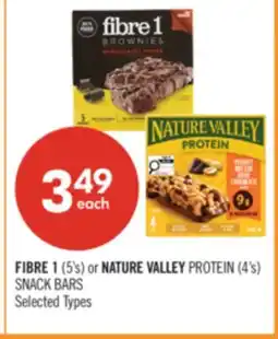 Shoppers Drug Mart FIBRE 1 (5's) or NATURE VALLEY PROTEIN (4's) SNACK BARS offer