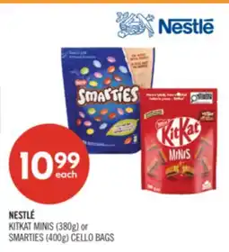 Shoppers Drug Mart NESTLÉ KITKAT MINIS (380g) or SMARTIES (400g) CELLO BAGS offer