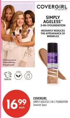 Shoppers Drug Mart COVERGIRL SIMPLY AGELESS 3-IN-1 FOUNDATION offer