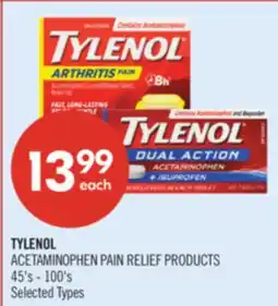 Shoppers Drug Mart TYLENOL ACETAMINOPHEN PAIN RELIEF PRODUCTS offer