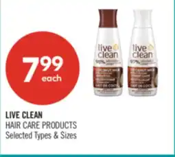 Shoppers Drug Mart LIVE CLEAN HAIR CARE PRODUCTS offer
