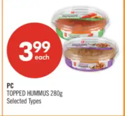 Shoppers Drug Mart PC TOPPED HUMMUS offer