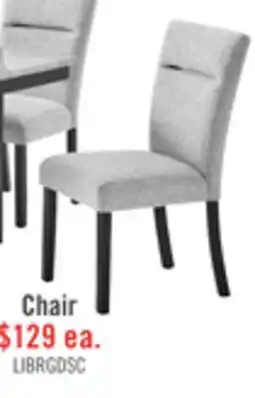 The Brick Libra Dining Chair with Polyester Fabric, - Grey offer