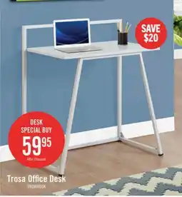 The Brick Trosa 30 Office Desk - White offer