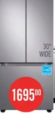 The Brick Samsung 30 22.1 Cu. Ft. French-Door Refrigerator - Stainless Steel - RF22A4111SR/AA offer
