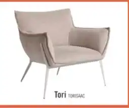The Brick Tori 32.68 Fabric Accent Chair with Metal Frame - Sand offer
