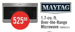 The Brick Maytag 1.7 Cu. Ft. Over-the-Range Microwave with 900 Watts Cooking - Stainless Steel - YMMMS4230PZ offer