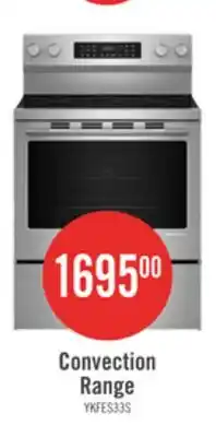 The Brick KitchenAid 30 5.3 Cu. Ft. Electric Range with Convection Cooking Modes - YKFES330TPS offer