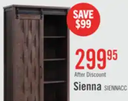 The Brick Sienna 33.5 Accent Storage Cabinet with Sliding Door - Dark Oak offer