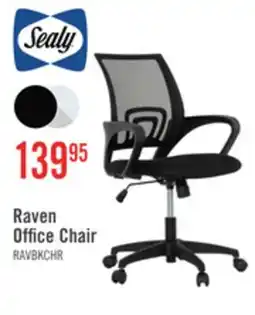 The Brick Sealy Raven 25.2 Adjustable Ergonomic Office Chair with Mesh Padding - Black offer