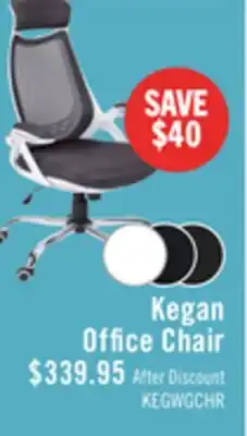 The Brick Kegan 28 Executive Mesh Office Chair - White offer