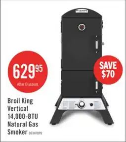 The Brick Broil King Vertical 14,000-BTU Natural Gas Smoker offer