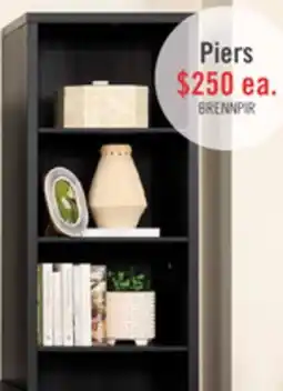 The Brick Brenner 20 Bookcase Pier with Storage – Charcoal offer