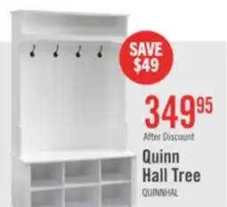 The Brick Quinn 39.75 Hall Tree with Shoe Storage - Matte White offer