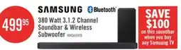 The Brick SAMSUNG Q-Series 3.1.2 Channel Soundbar with Wireless Subwoofer (HW-Q600F/ZC) offer