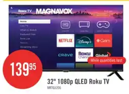 The Brick MAGNAVOX 32 MRTQ QLED Quantum Dot FHD Smart Roku TV (MRTQ3206) offer