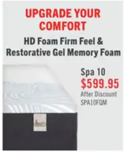 The Brick Springwall Spa 10 Firm Smooth Top Queen Mattress in a Box offer