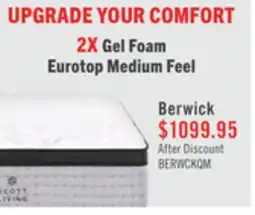 The Brick Scott Living Berwick ET Medium Queen Mattress offer