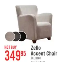 The Brick Zello 29.75 Linen-Look Fabric Accent Chair - Linen offer