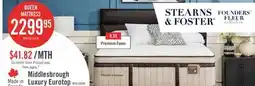 The Brick Stearns & Foster Middlesbrough Luxury Eurotop Queen Mattress offer