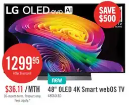 The Brick 48 OLED 4K Smart webOS TV offer