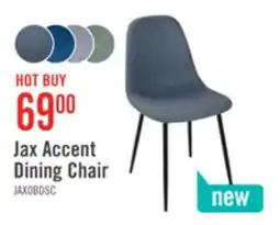The Brick Jax Dining Chair with Polyester Fabric, Metal - Charcoal offer