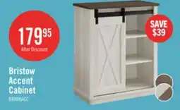 The Brick Bristow 31 Accent Cabinet with Shelves and Sliding Barn Door - White Oak offer
